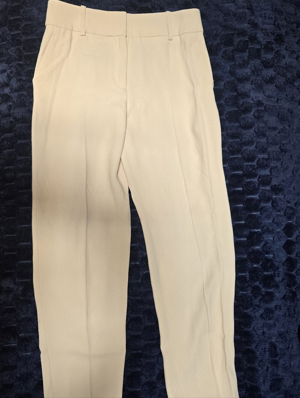 Sezane Cream Tailored Trousers